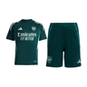 Ensemble Maillot Short Arsenal FC Entraînement Enfant 2026/27 Vert – vue de l'ensemble sur fond blanc