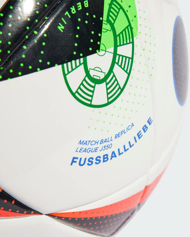 adidas Ballon FUSSBALLLIEBE League EURO 2024 - Blanc/Noir/Bleu