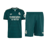 Ensemble Maillot Short Real Madrid Extérieur Homme 2026/27 Vert – vue de l'ensemble sur fond blanc