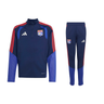 Survêtement Complet Olympique Lyonnais Entraînement Enfant 2026/27 Bleu Marine Rouge – vue de l'ensemble sur fond blanc