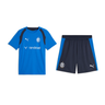 Ensemble Maillot Short Olympique de Marseille Entraînement Homme 2026/27 Bleu Royal Bleu Marine – vue de l'ensemble sur fond blanc