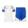 Ensemble Maillot Short Juventus Entraînement Homme 2026/27 Blanc Bleu – vue de l'ensemble sur fond blanc
