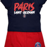 Ensemble Kit T-shirt Short Paris Saint-Germain Fan Bébé Bleu 2025 ( PSG )