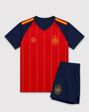 Kit Espagne Domicile Fan Lamine Yamal N°19 Junior 2026 Rouge - Coupe du Monde