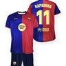 Kit FC Barcelone Domicile Junior Raphinha 2024/25