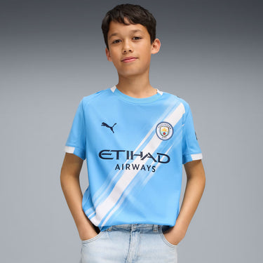 Maillot Manchester City Domicile Junior 2025/26 Bleu