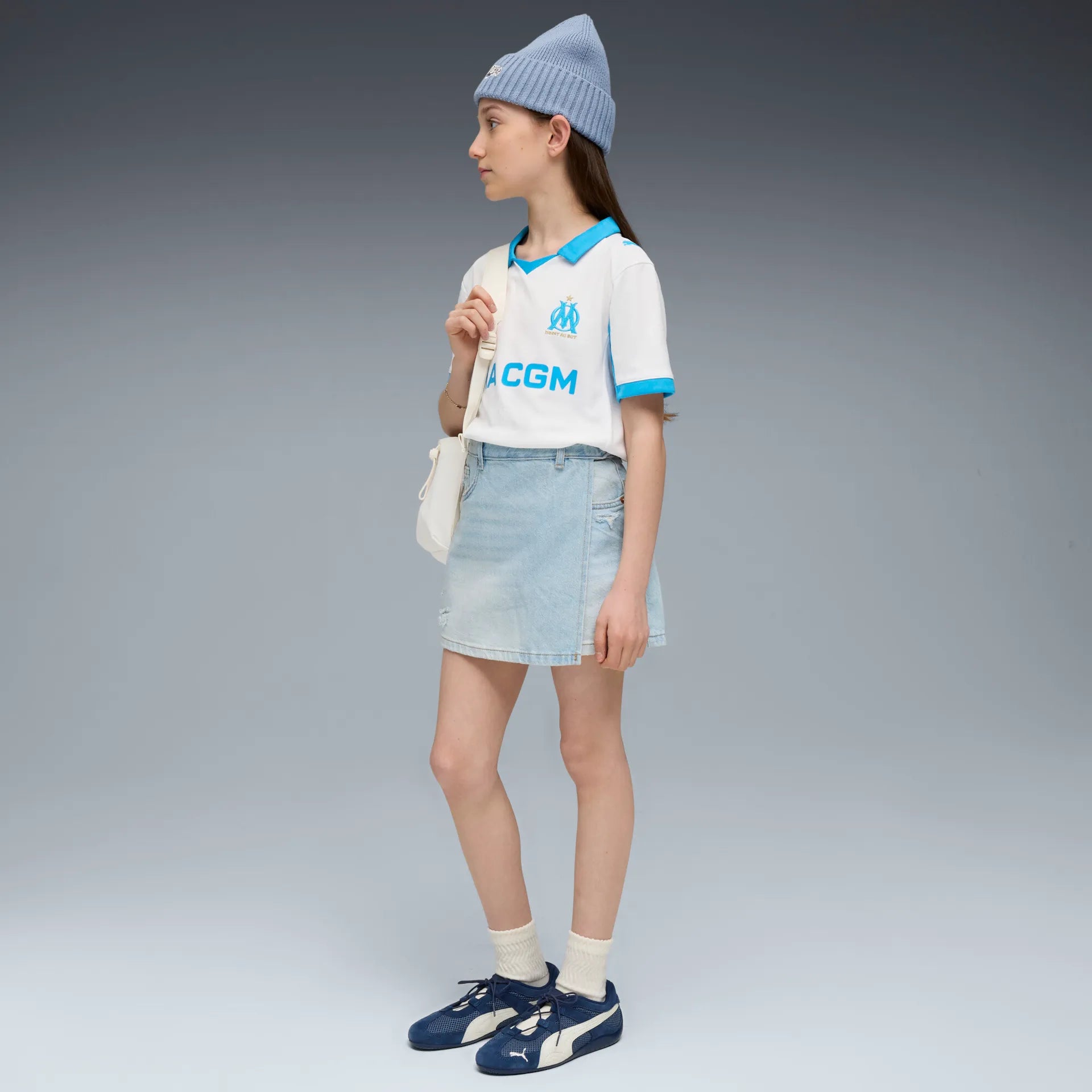 OM 2025/26 Jersey – Puma Kids Home White – Planet Foot