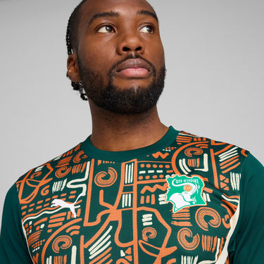 Maillot Côte d'Ivoire Pre-match Homme 2025 Vert