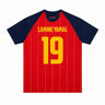 Maillot Espagne Domicile Fan Lamine Yamal N°19 Adulte 2026 Rouge - Coupe du Monde