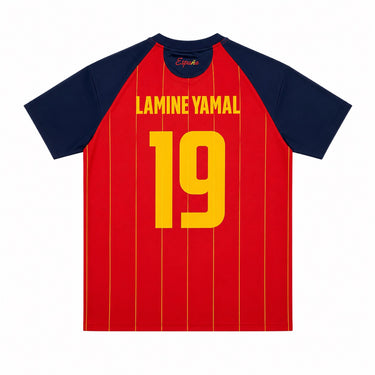 Maillot Espagne Domicile Fan Lamine Yamal N°19 Adulte 2026 Rouge - Coupe du Monde