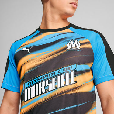 Maillot OM Faster Training Adulte 2025 Bleu/Orange