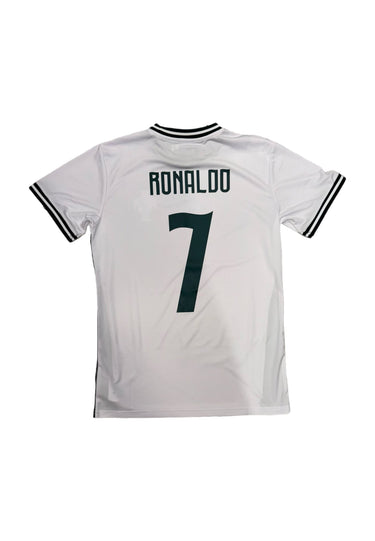 Maillot Portugal Ronaldo 2026 extérieur homme blanc vert face
