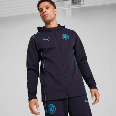 Veste à Capuche Manchester City Casuals Homme 2024/25 Bleu Nuit