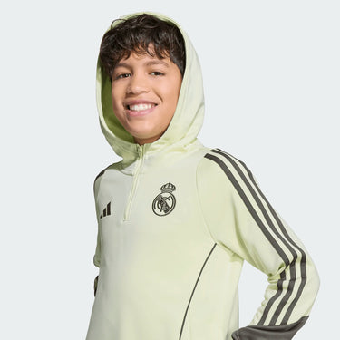 Sweat à Capuche Real Madrid Training Tiro 25 Junior 2025/26 Vert