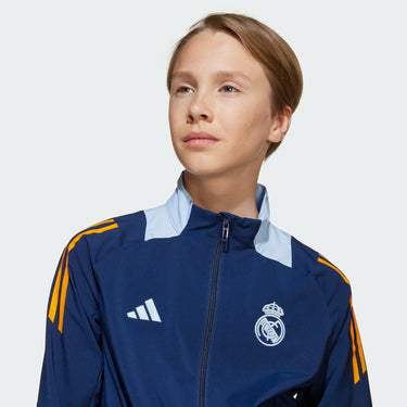 Veste de Présentation Real Madrid Tiro 24 Junior 2024/25 Bleu