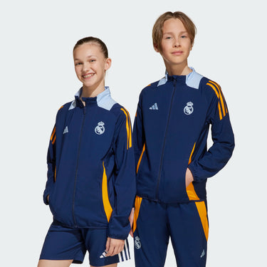 Veste de Présentation Real Madrid Tiro 24 Junior 2024/25 Bleu