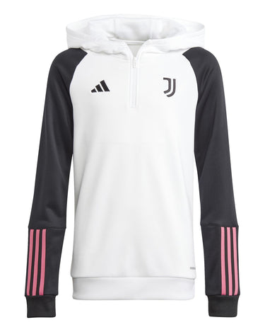 Sweat à Capuche Juventus Turin Training Tiro Junior 2023/24 Blanc
