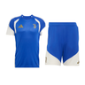 Ensemble Maillot Short Juventus Entraînement Homme 2026/27 Bleu Blanc – vue de l'ensemble sur fond blanc