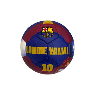 Détail du design blaugrana du ballon Barça 25/26.