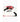Le design blanc et rouge assure une visibilité optimale sur la pelouse.