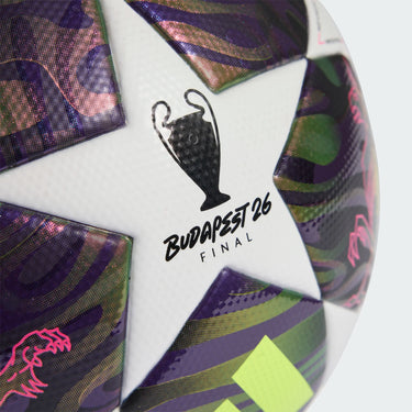 Ballon UCL League 2026 adidas, design finale budapest