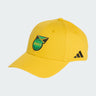 La casquette Jamaïque Bob Marley adidas affiche un jaune solaire éclatant.