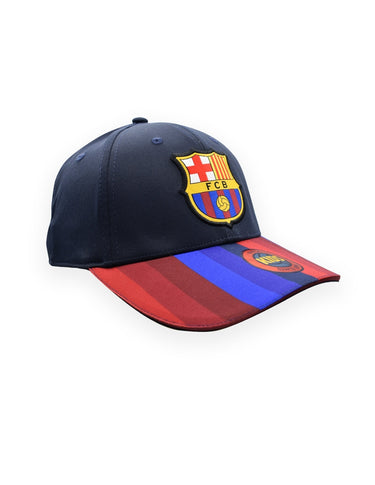 Casquette FC Barcelone junior bleu marine et grenat - accessoire inclus dans le pack cadeau