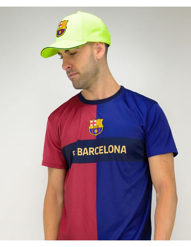 Casquette FC Barcelone Cross Adulte Jaune Fluo