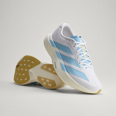 Chaussures Running Adizero EVO SL Woven Adulte 2026 Blanc Bleu Or