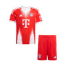 Ensemble Bayern Munich domicile junior 2025 2026 rouge, vue complète officielle.