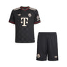 Ensemble Bayern Munich third junior 2025 2026 noir, vue complète officielle.