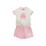 mini kit om bebe fille blanc rose tenue complete
