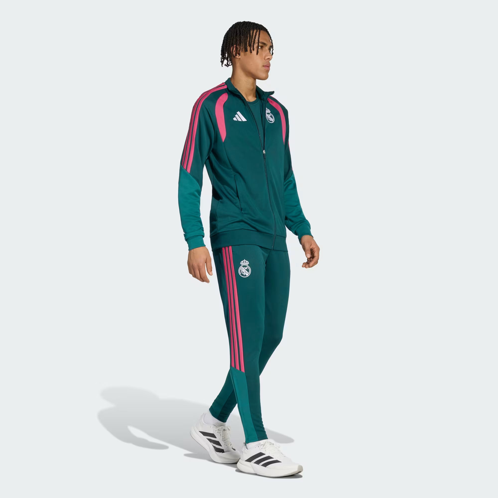 Real Madrid 2026 27 Men s Tiro26 Competition Tracksuit Green Pink Real Madrid 2026 27 Men s Tiro26 Competition Tracksuit Green Pink