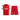 Ensemble Maillot Short Arsenal FC Domicile Enfant 2026/27 Rouge Blanc – vue de l'ensemble sur fond blanc