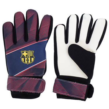 FC Barcelona Kids' Goalkeeper Gloves Fuse Blue Red