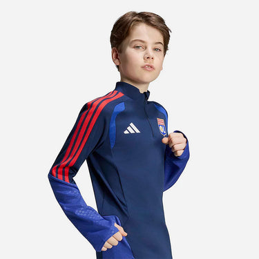 Haut Entraînement Olympique Lyonnais Enfant 2026/27 Bleu Marine Rouge