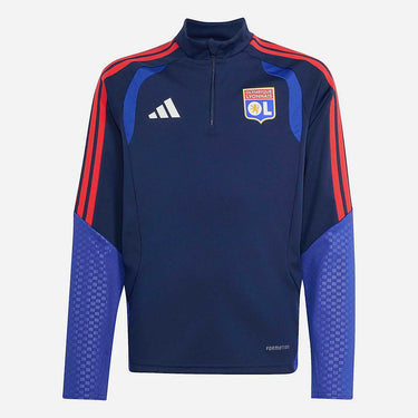Haut Entraînement Olympique Lyonnais Enfant 2026/27 Bleu Marine Rouge – vue officielle 1