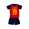 Kit Espagne Domicile Fan Lamine Yamal N°19 Junior 2026 Rouge