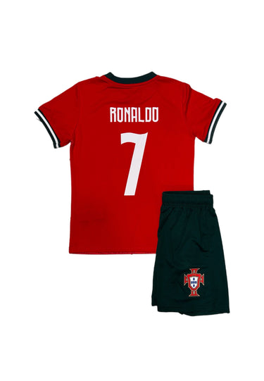 Kit Maillot + Short Portugal Enfant Ronaldo 2026 - Domicile