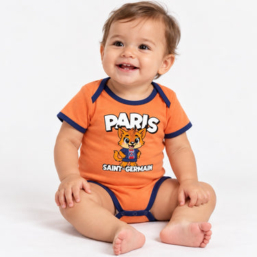 Lot de 2 Bodies PSG Bébé Fille 2026/27 Orange Écru