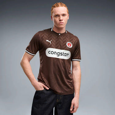 Maillot Domicile FC St. Pauli Homme 2026/27 Marron Blanc