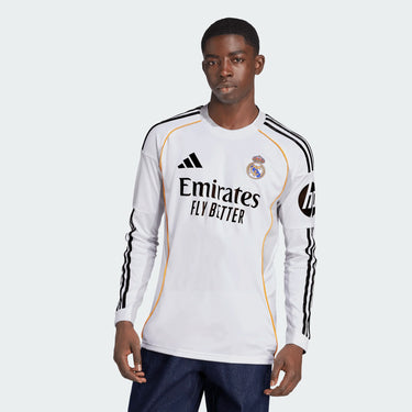 Maillot Real Madrid Domicile Manches Longues Homme 2025/26 Blanc