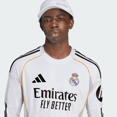 Maillot Real Madrid Domicile Manches Longues Homme 2025/26 Blanc