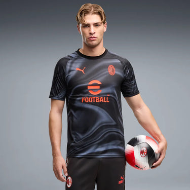 Maillot Échauffement AC Milan Homme 2026/27 Gris Noir