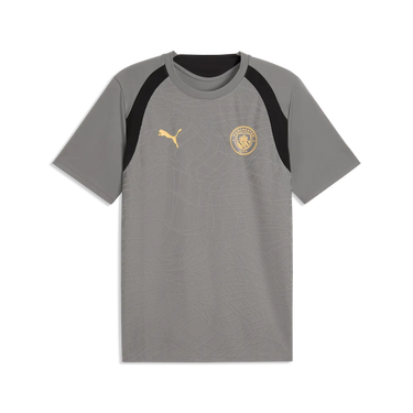 Maillot Entraînement Manchester City Homme 2026/27 Slim Gris Foncé Beige – vue officielle 1
