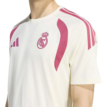 Maglia da allenamento Real Madrid, uomo, stagione 2026/27, beige e rosa.