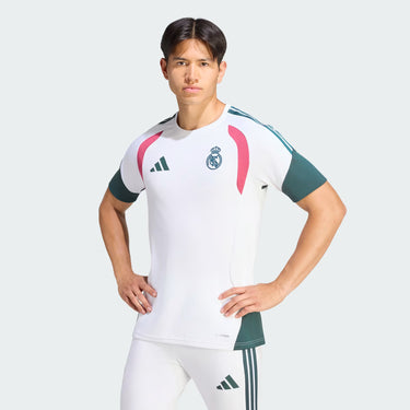 Maillot Entraînement Real Madrid Homme 2026/27 Tiro26 Competition Blanc Vert