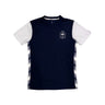 maillot france adulte detail design marine blanc