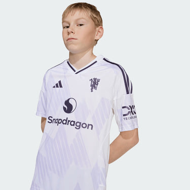 Maillot Manchester United Extérieur Junior 2025/26 Blanc