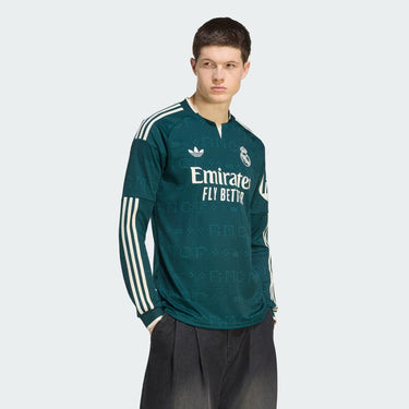 Maillot Extérieur Real Madrid Homme 2026/27 Manches Longues Vert